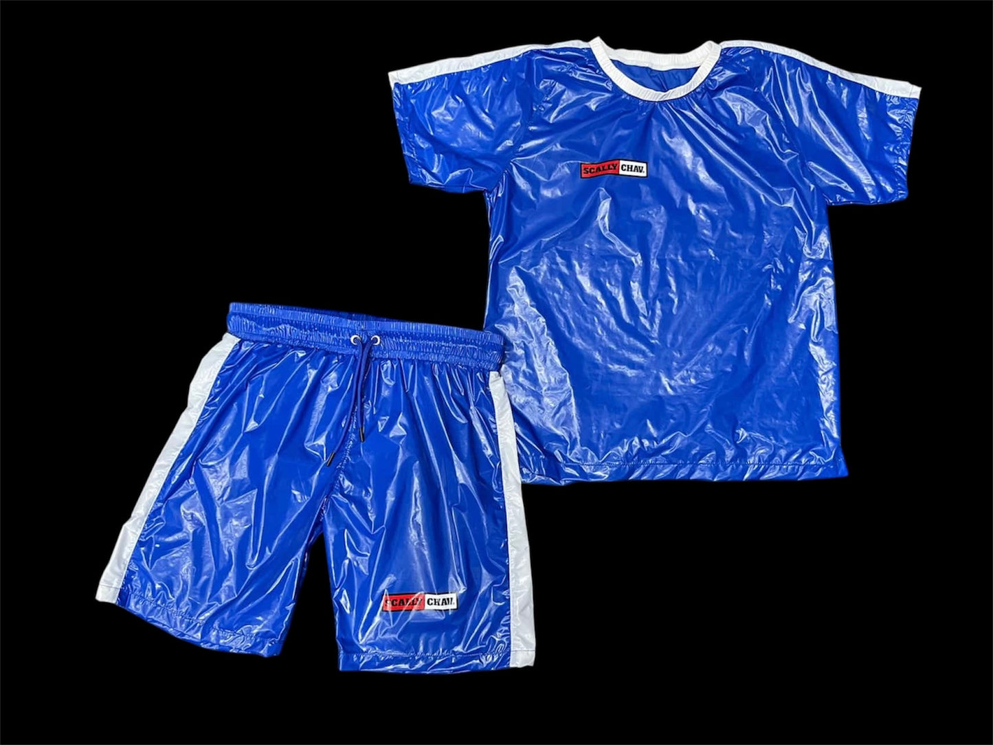 Pre Sale Blue Nylon Twinset