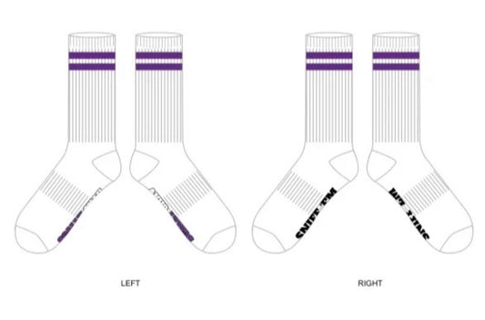 Purple stripe Sniff Em socks