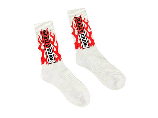 Red Flame Socks