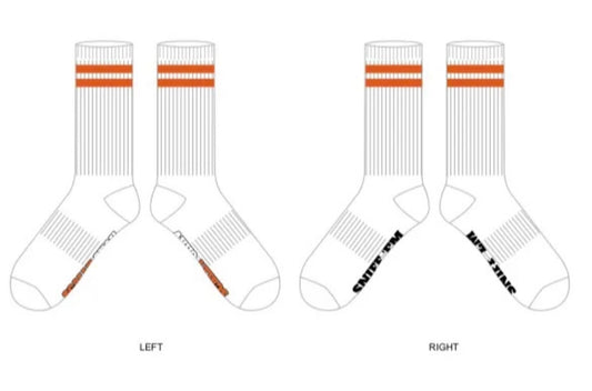 Orange stripe Sniff Em socks
