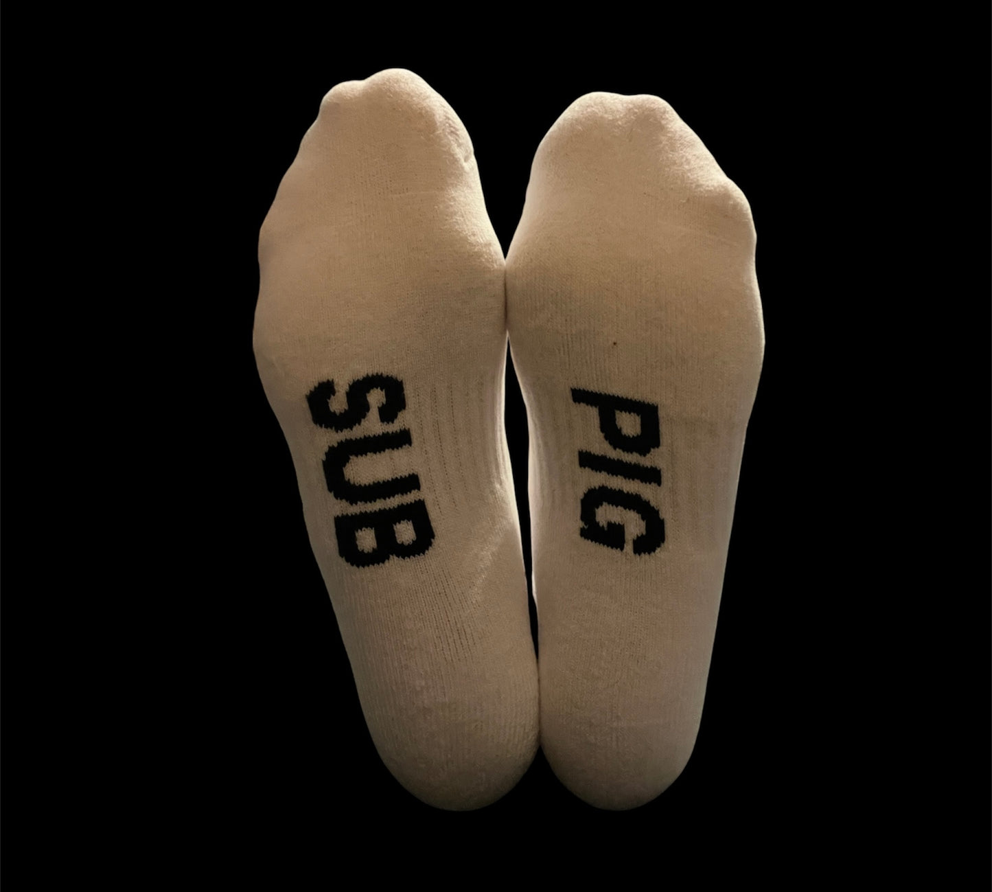 Sub/Pig SOLES pink and black stripe sock