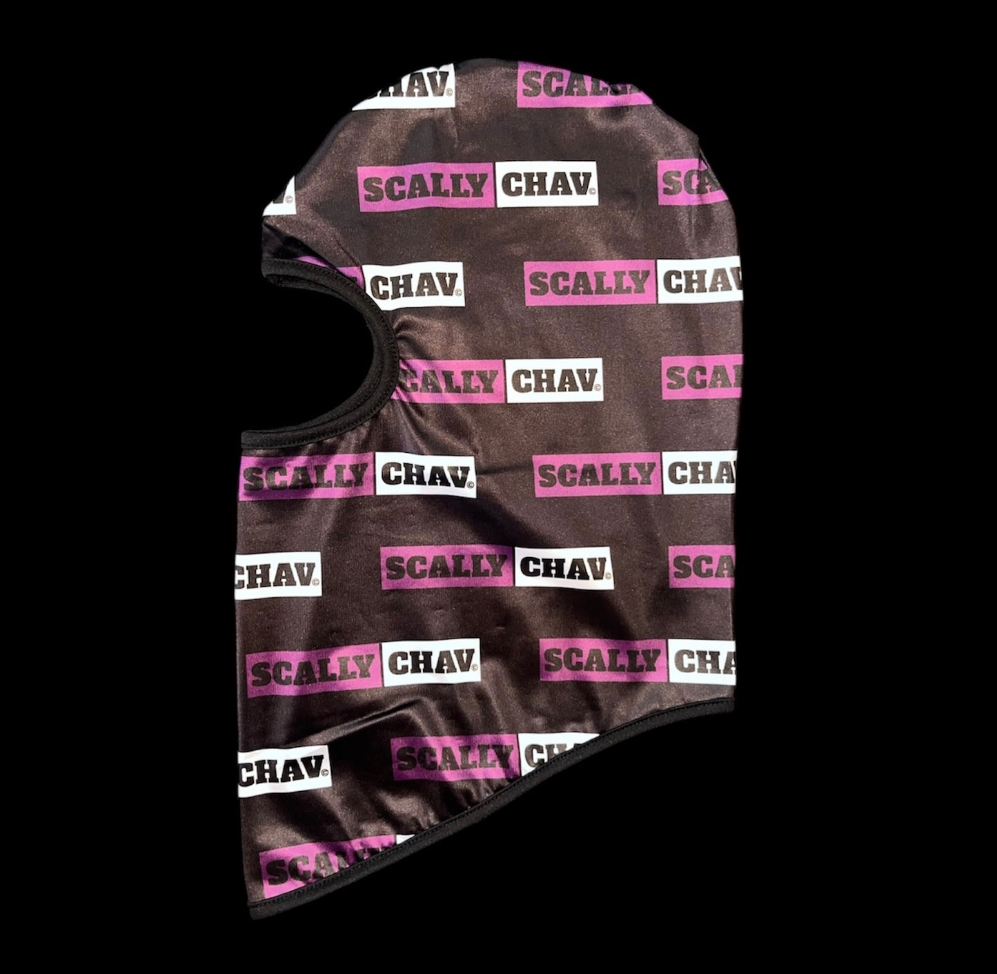 PURPLE LOGO ALL OVER PRINT BALACLAVA