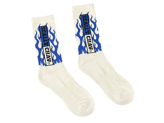 Blue Flame Socks