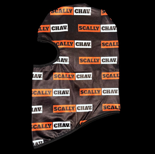 ORANGE LOGO ALL OVER PRINT BALACLAVA