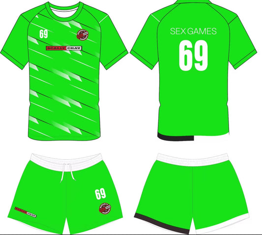 Bright Green Football Kit