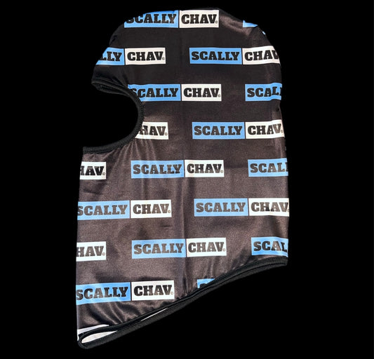 BLUE LOGO ALLOVER PRINT BALACLAVA