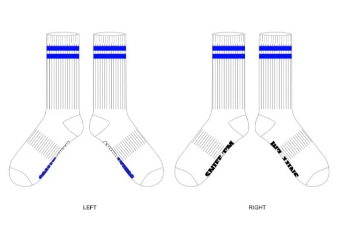 Blue stripe Sniff Em socks