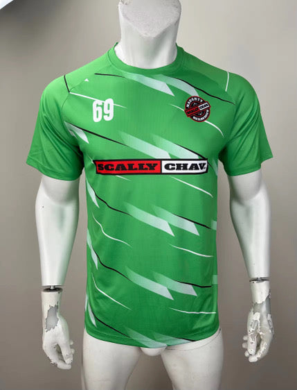 Bright Green Football Kit