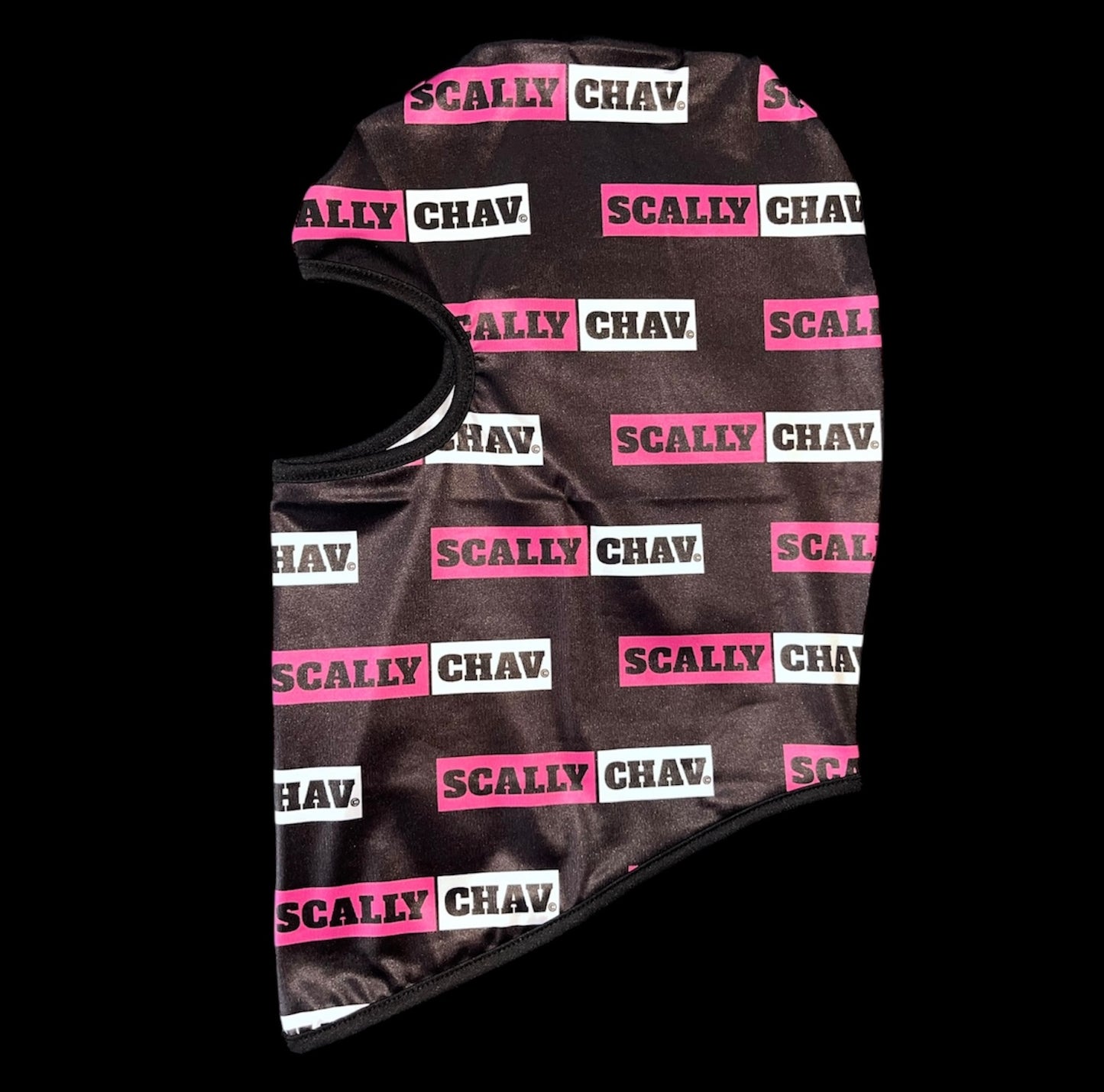 PINK LOGO ALLOVER PRINT BALACLAVA