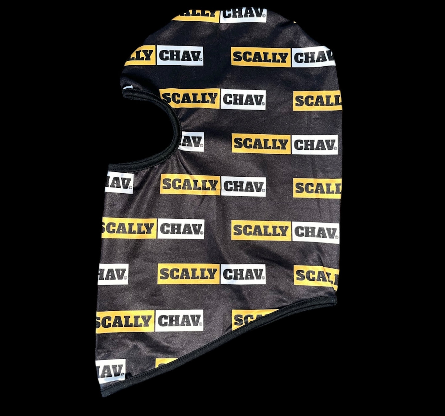 YELLOW LOGO ALL OVER PRINT BALACLAVA